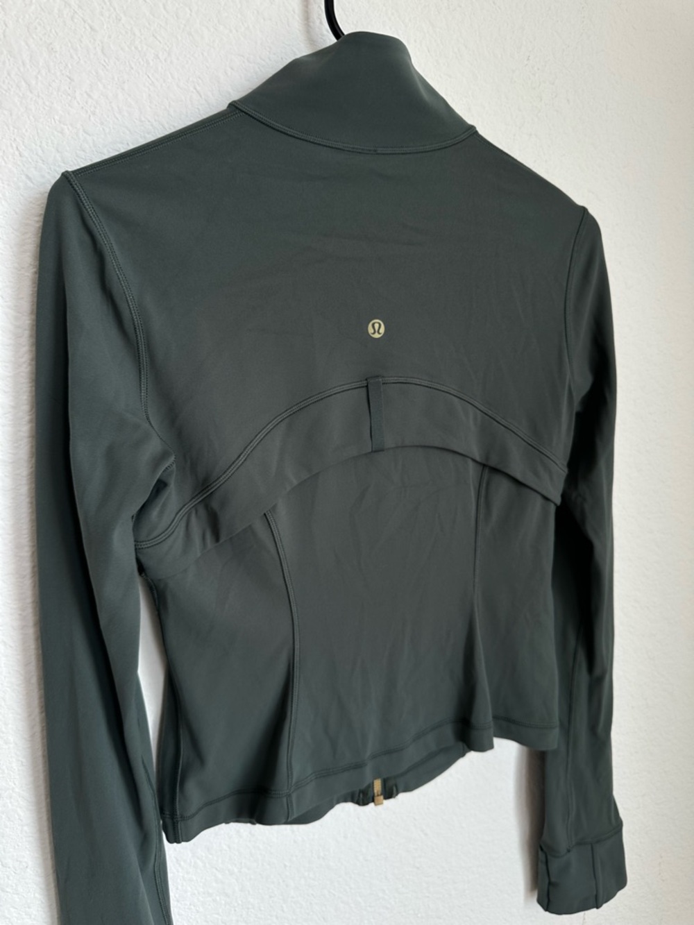 Lululemon Define Cropped Jacket *Nulu Dark Forest / Gold Size 8 NWOT - Picture 14 of 14